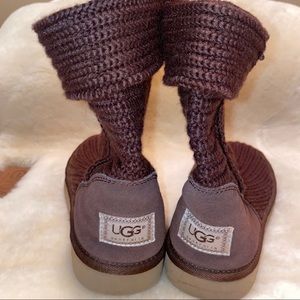 UGG woven brown boots